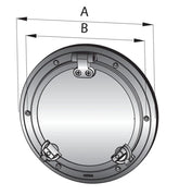 VETUS Porthole, stainless steel AISI 316, type PWS32, category A1, incl. mosquito screen PWS32A1